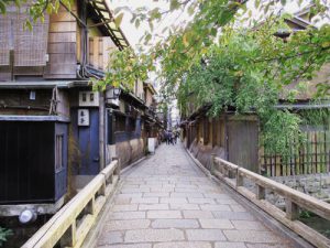 calle antigua en kioto