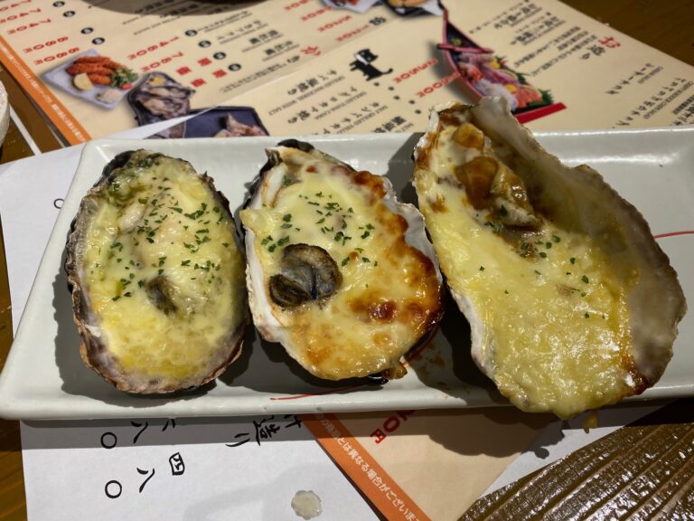 ostre con queso japon