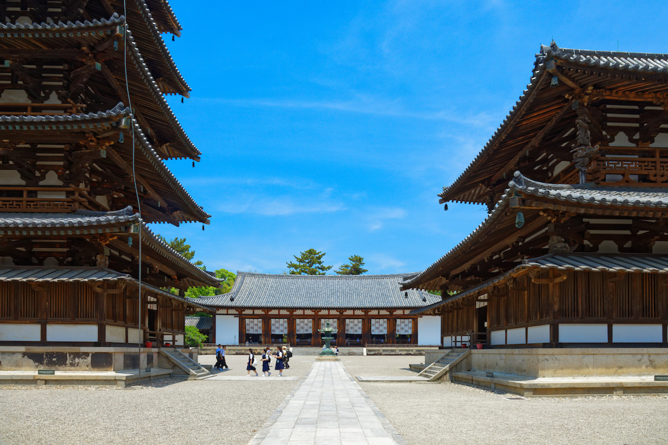 El templo Horyuji